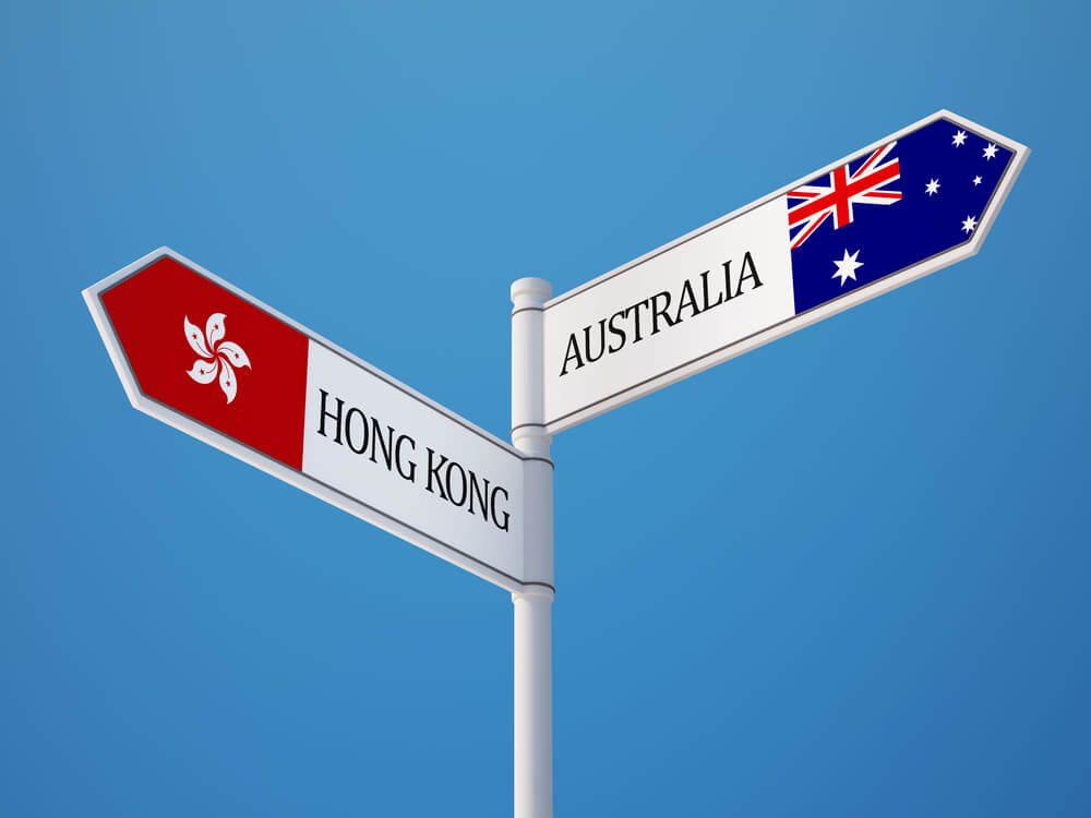 hong kong travellers to australia